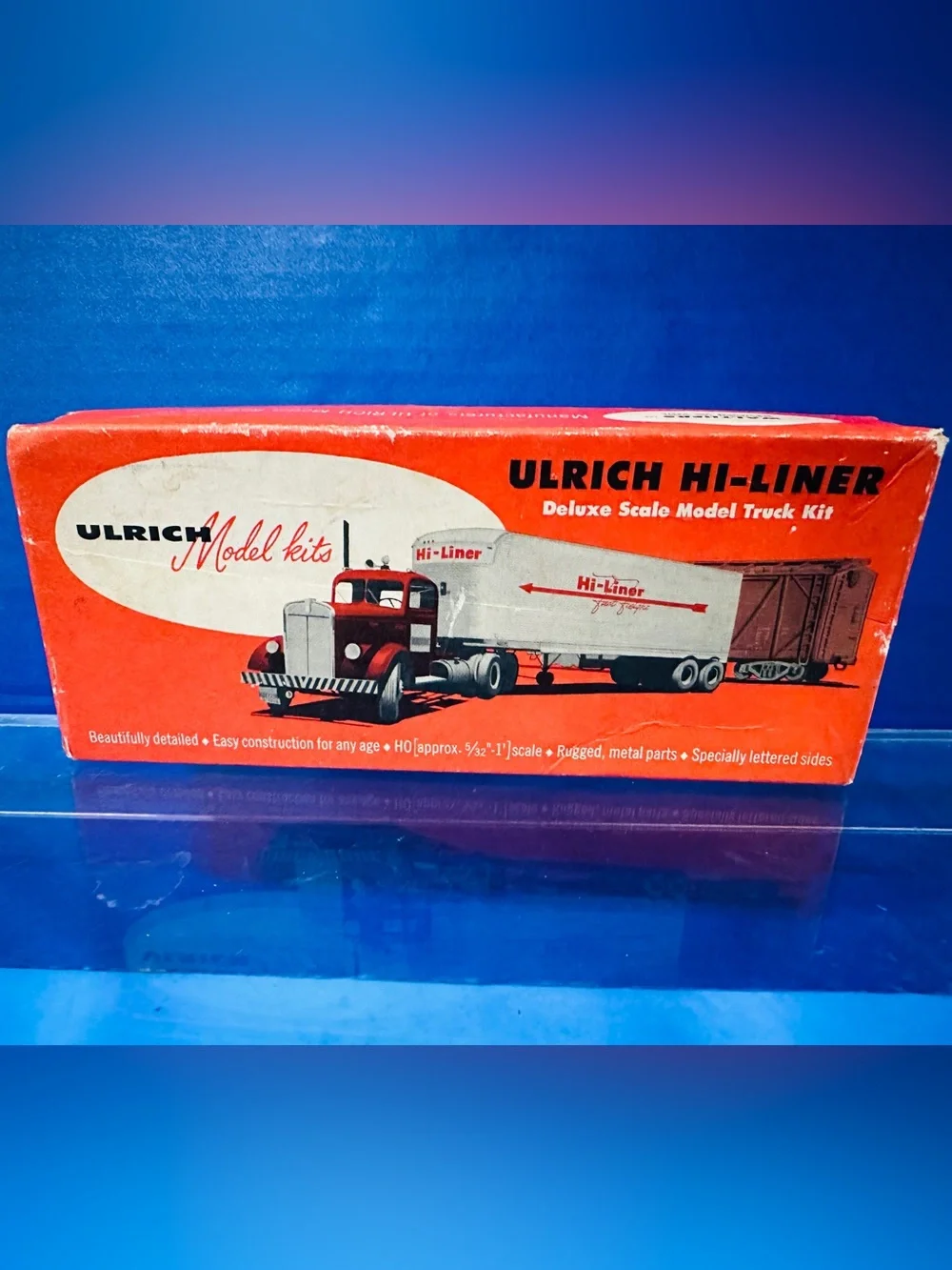 Ulrich Hi-Liner Deluxe Scale Model Truck Kit   Retro Mid Century Metal Parts